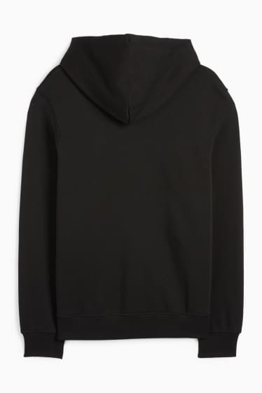 Herren - Sweatjacke mit Kapuze - schwarz