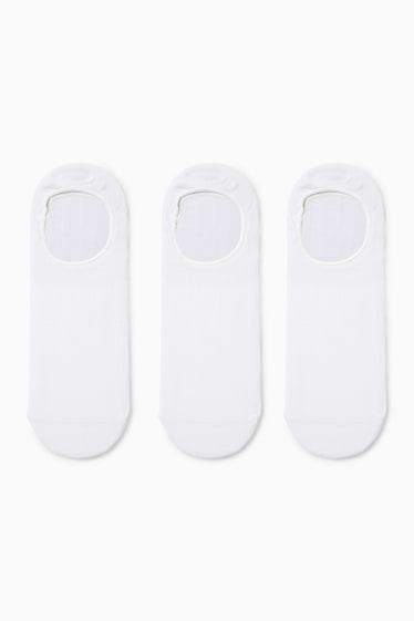 Herren - Multipack 3er - Füßlinge - weiß