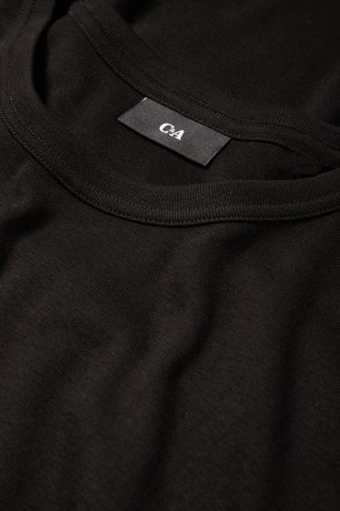 Uomo - T-shirt - slim fit - nero