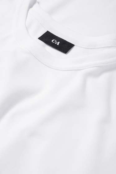 Men - T-shirt - slim fit - white