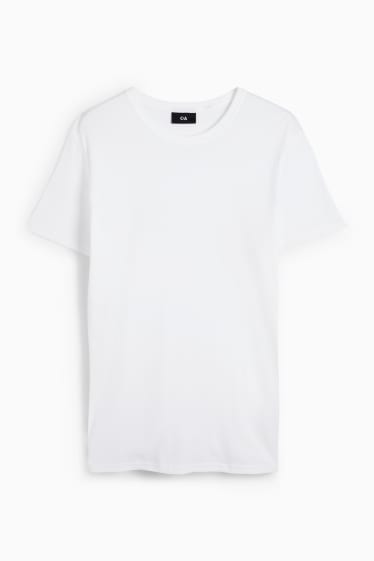 Men - T-shirt - slim fit - white