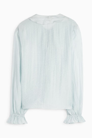 Women - Blouse - light blue