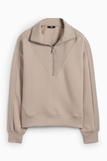 Femmes - Sweat basique - beige clair