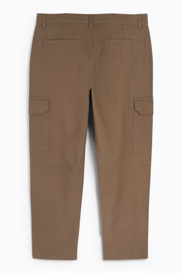 Hombre - Pantalón cargo - con textura - caqui