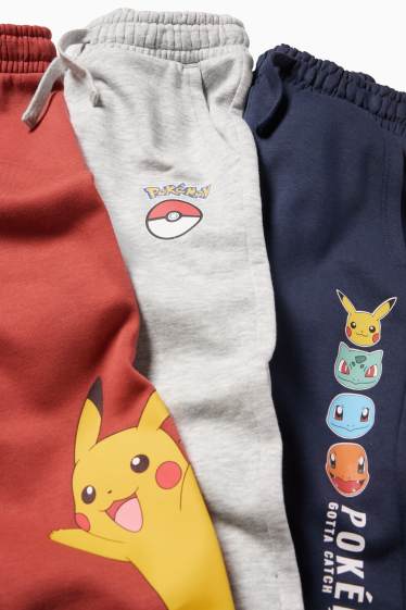 Kinder Buben - Multipack 3er - Pokémon - Jogginghose - dunkelblau