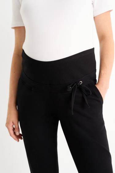Damen - Umstands-Jogginghose - schwarz