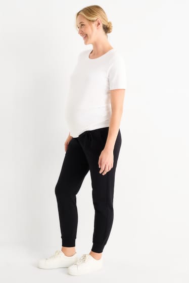 Damen - Umstands-Jogginghose - schwarz