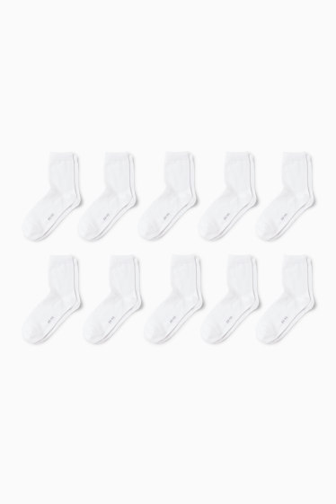 Damen - Multipack 5er - Socken - weiß