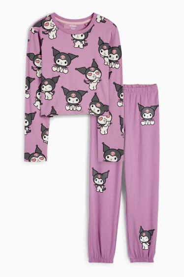 Kinderen: meisjes - Kuromi - pyjama - 2-delig - paars