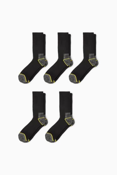Men - Multipack of 5 - work socks - black