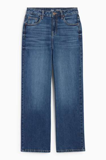 Kinder Mädchen - Wide Leg Jeans - jeansblau