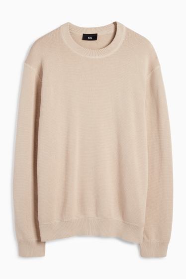 Men - Jumper - light beige