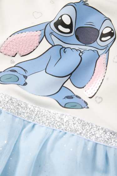 Enfants filles - Robe - blanc / bleu clair