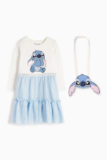 Enfants filles - Robe - blanc / bleu clair