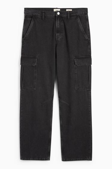 Bărbați - Cargo jeans - denim-gri închis