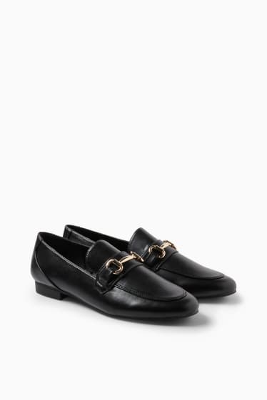 Donna - Mocassini - similpelle - nero