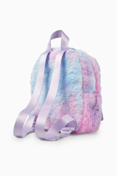 Copii - Fete - Lilo & Stitch - rucsac din blană artificială - violet deschis