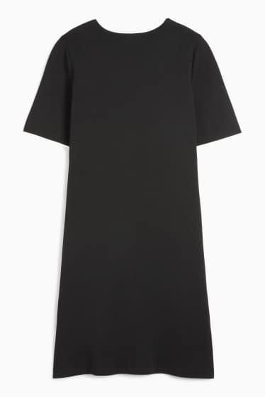 Damen - Strickkleid - schwarz