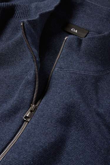 Herren - Strickjacke - dunkelblau