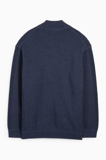 Herren - Strickjacke - dunkelblau