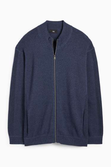 Herren - Strickjacke - dunkelblau