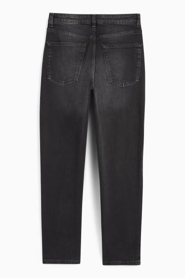 Damen - Mom Jeans - High Waist - LYCRA® - dunkeljeansgrau