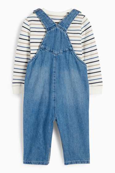 Baby Jungen - Baby-Outfit - 2 teilig - blau