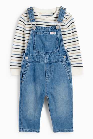 Baby Jungen - Baby-Outfit - 2 teilig - blau