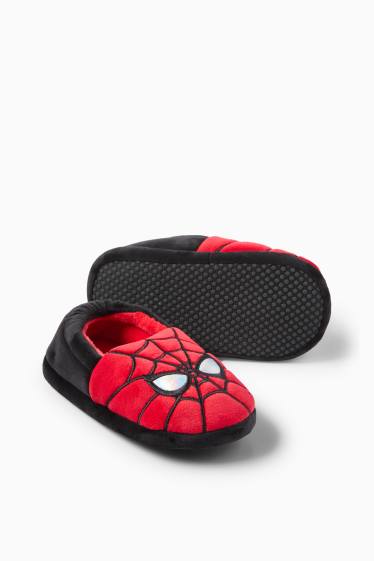 Děti - chlapci - Spider-Man - domácí obuv - červená
