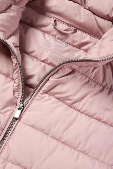 Dames - Jas met stiksels - roze
