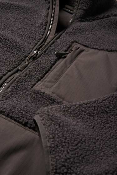 Herren - Fleecejacke - dunkelgrau