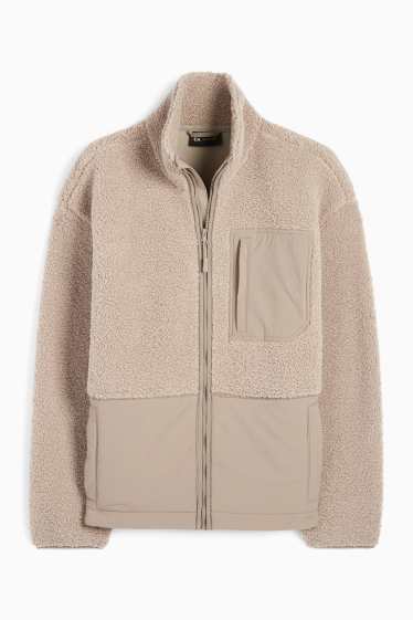Herren - Fleecejacke - beige