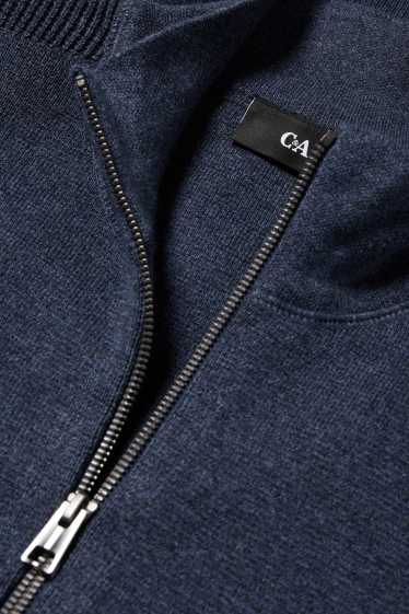 Uomo - Cardigan - blu scuro