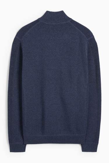 Uomo - Cardigan - blu scuro