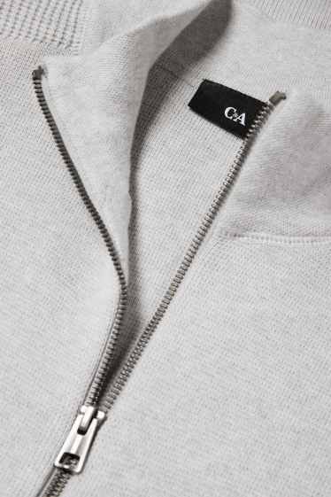 Home - Jaqueta de punt - gris clar