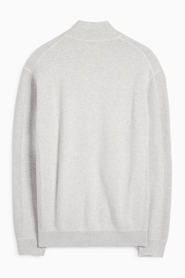 Home - Jaqueta de punt - gris clar