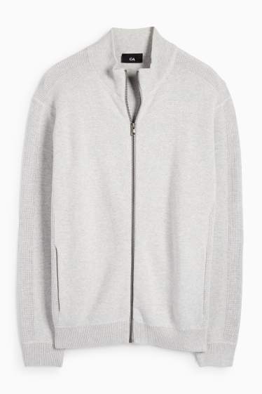 Home - Jaqueta de punt - gris clar