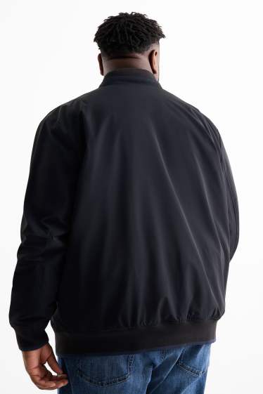Hommes - Blouson - doublé - finition déperlante - bleu foncé