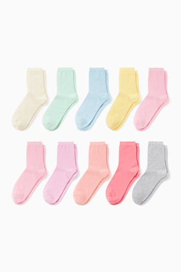 Kinder Mädchen - Multipack 10er - Socken - rosa