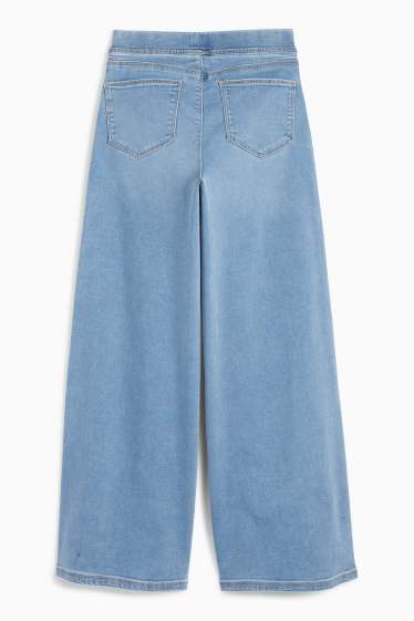 Children Girls - Wide leg jeans - denim-light blue