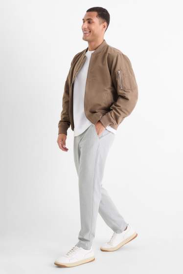 Men - Chinos - tapered fit - light gray
