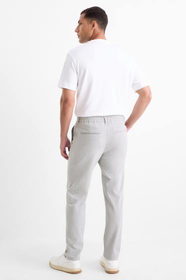 Men - Chinos - tapered fit - light gray