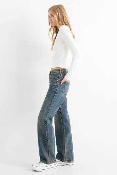 Donna - Baggy jeans - vita media - jeans blu