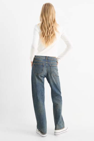 Donna - Baggy jeans - vita media - jeans blu
