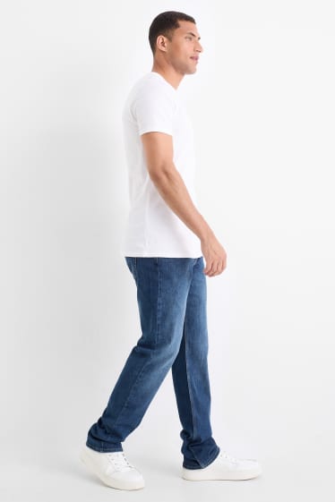 Bărbați - Straight jeans - LYCRA® - denim-albastru
