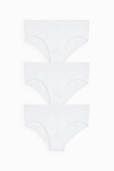 Herren - Multipack 3er - Slip - weiss
