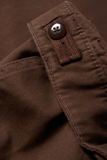 Kinder Mädchen - Stoffhose - dunkelbraun
