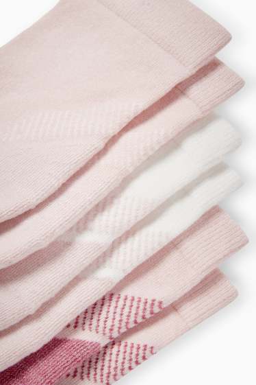 Dames - Set van 3 paar - sokken - roze