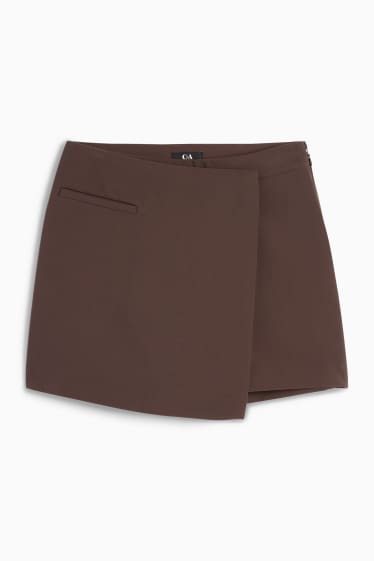 Damen - Skort - dunkelbraun