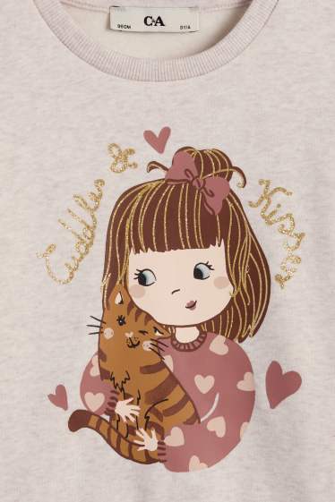 Children Girls - Sweatshirt - rose